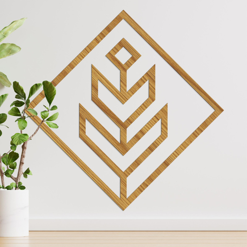 Geometrische Wanddekoration quadratisch - SKAUKA