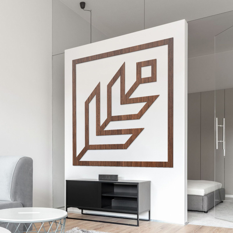 Geometrische Wanddekoration quadratisch - SKAUKA