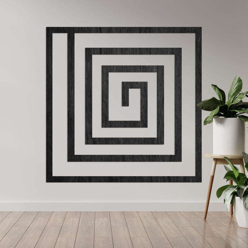 Holzdekoration Spirale - SQUARIL