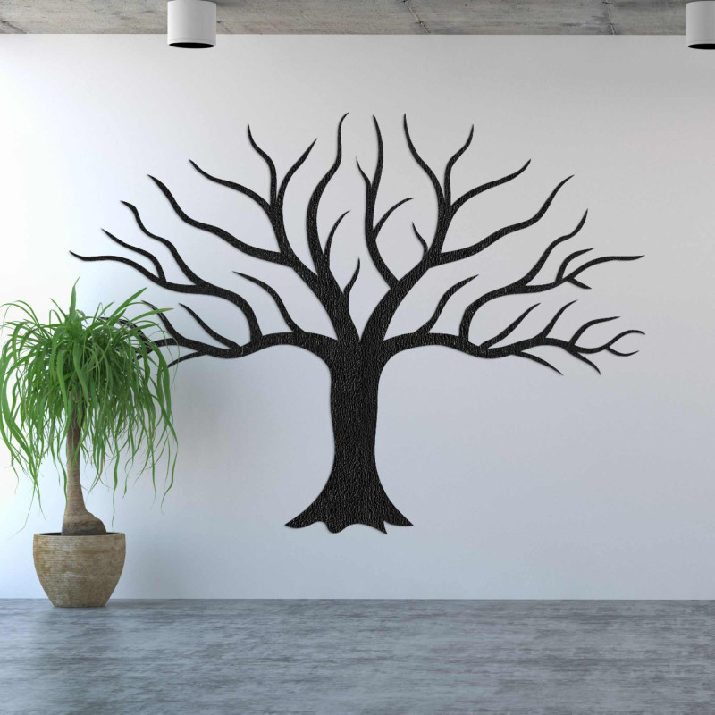 Wandbild aus Holz mit Ästen - KIRK