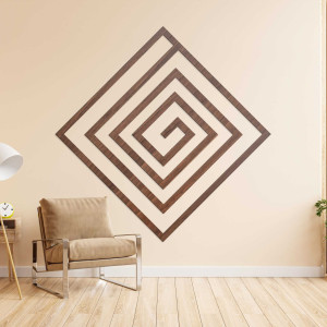 Geometrische Dekoration aus Holz - WOORTLE
