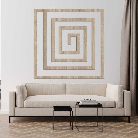 Geometrische Dekoration aus Holz - WOORTLE