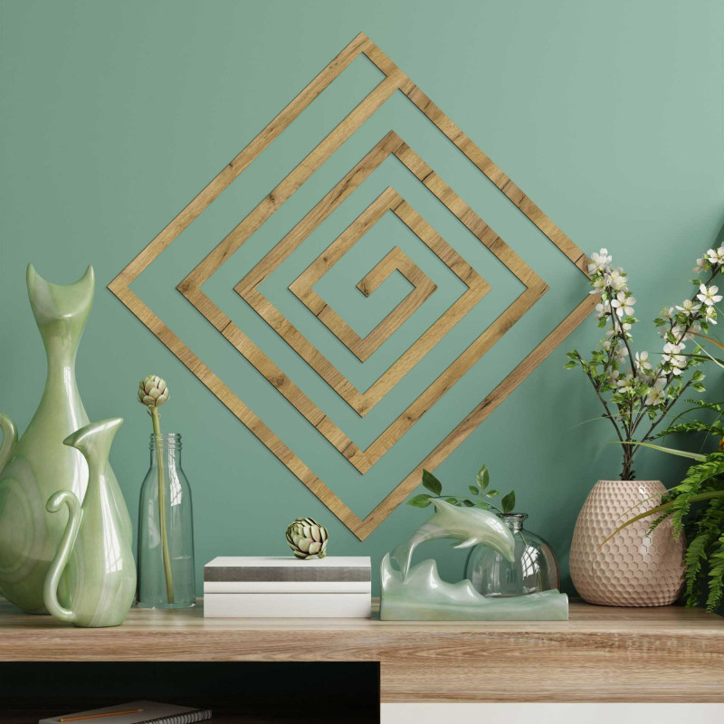 Geometrische Dekoration aus Holz - WOORTLE