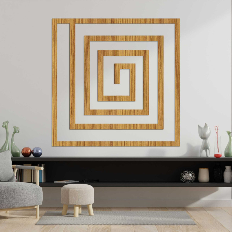 Geometrische Dekoration aus Holz - WOORTLE