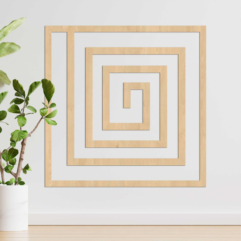 Geometrische Dekoration aus Holz - WOORTLE