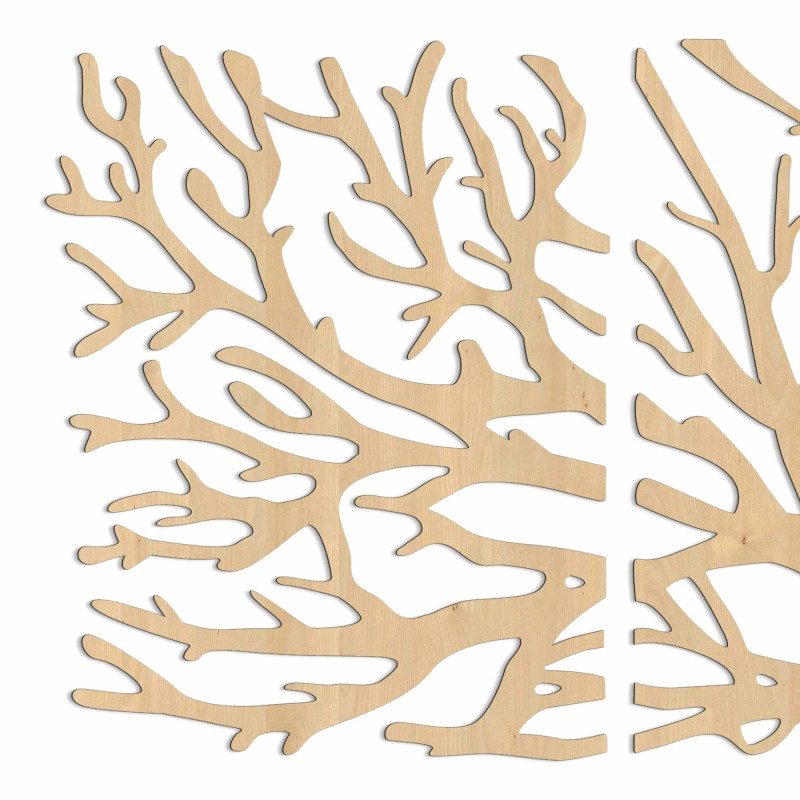 Entdecken Sie unser dreiteiliges Gemälde mit Baum- und Ästenmotiv, die perfekte Kombination aus modernem Design und Eleganz für