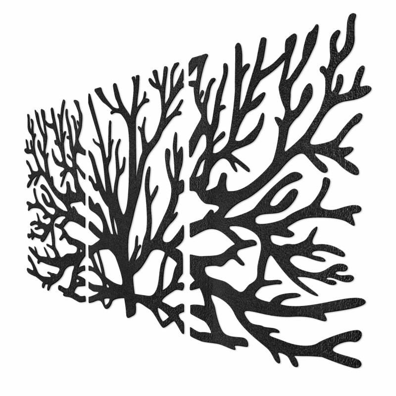 Entdecken Sie unser dreiteiliges Gemälde mit Baum- und Ästenmotiv, die perfekte Kombination aus modernem Design und Eleganz für