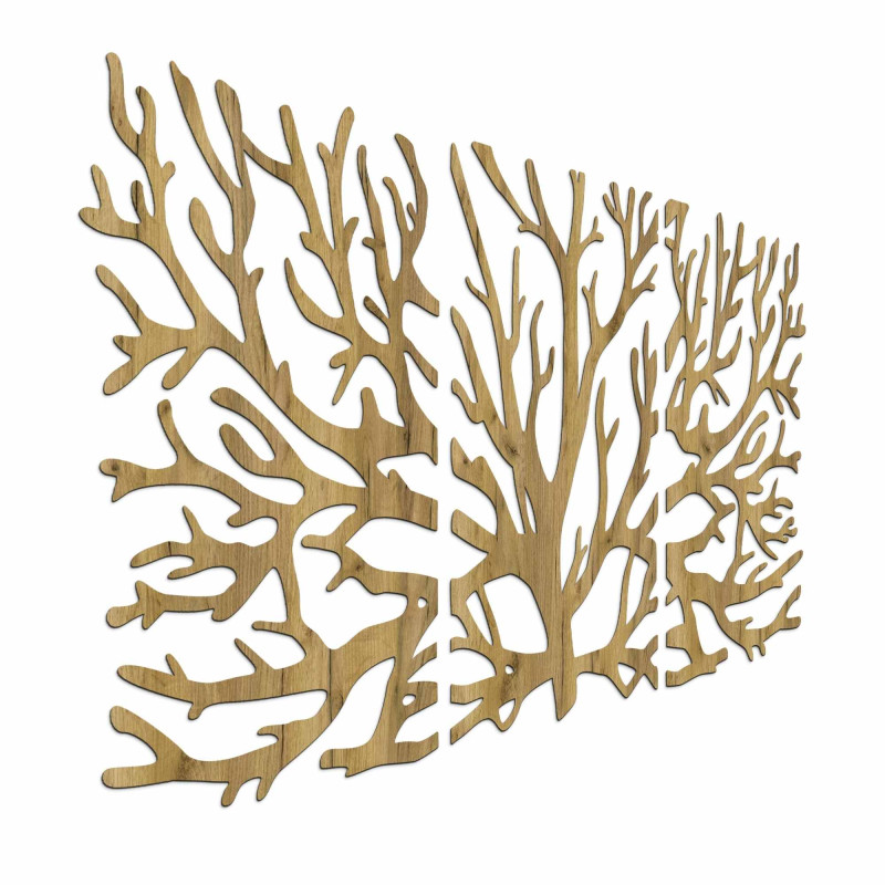 Dreiteiliges Bild Zweige - Moderne Baumzweige...