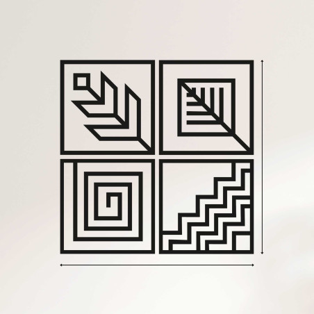 Vierteilige Wandmalerei - CHYCNOY