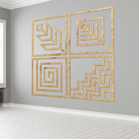 Vierteilige Wandmalerei - CHYCNOY