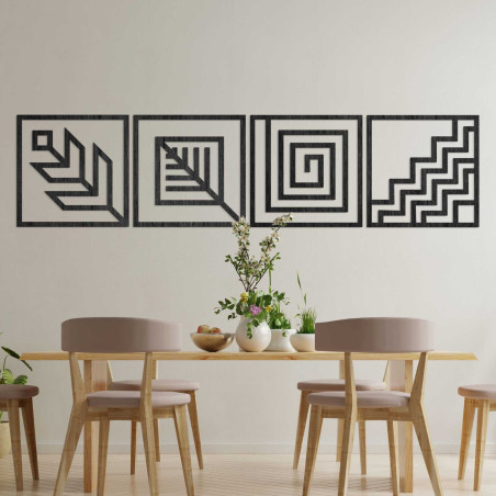 Vierteilige Wandmalerei - CHYCNOY