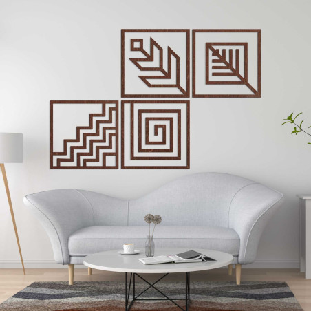 Vierteilige Wandmalerei - CHYCNOY