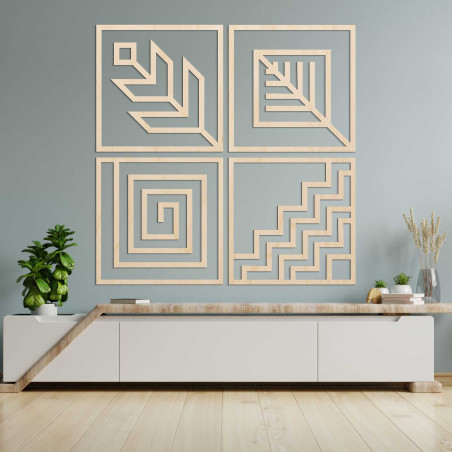 Vierteilige Wandmalerei - CHYCNOY