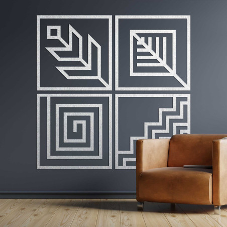 Vierteilige Wandmalerei - CHYCNOY