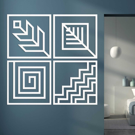 Vierteilige Wandmalerei - CHYCNOY