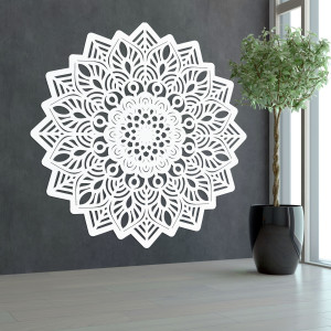 Hölzerne Wanddekoration Mandala in Form der Sonne - IGNEUS
