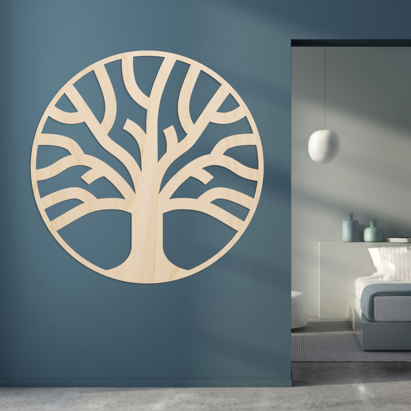 Elegante Wanddekoration Baum des Lebens aus Holz - SILVA