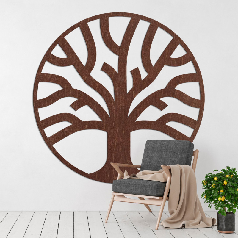 Elegante Wanddekoration Baum des Lebens aus Holz - SILVA