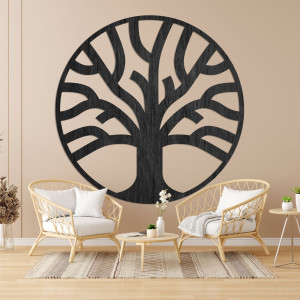 Elegante Wanddekoration Baum des Lebens aus Holz - SILVA