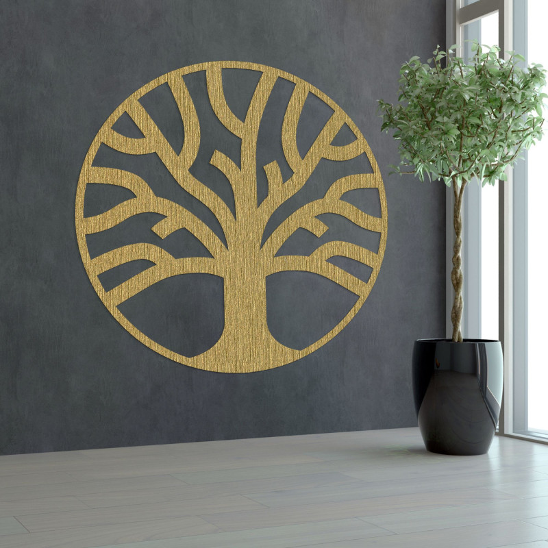 Elegante Wanddekoration Baum des Lebens aus Holz - SILVA