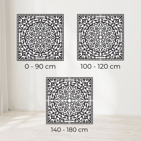 Holzbild Quadrat orientalisches Mandala - KVIDO
