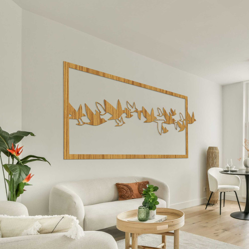 Wandbild Vögel aus Holz - RODDO