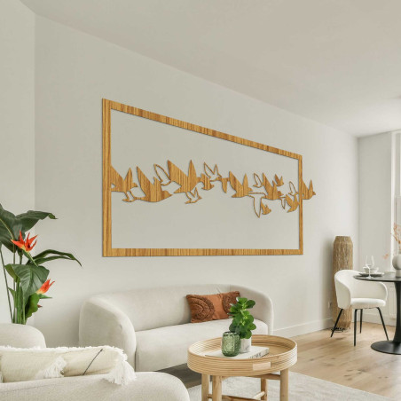Wandbild Vögel aus Holz - RODDO