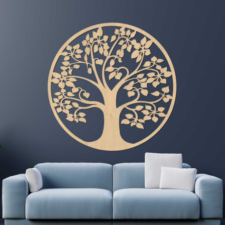 Hölzerner Lebensbaum an der Wand - DROTO