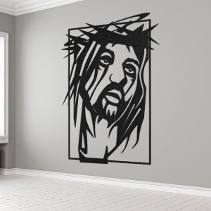 Wandbild aus Holz Jesus Christus - FAITHO