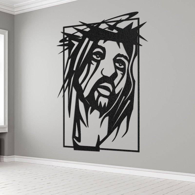 Wandbild aus Holz Jesus Christus - FAITHO