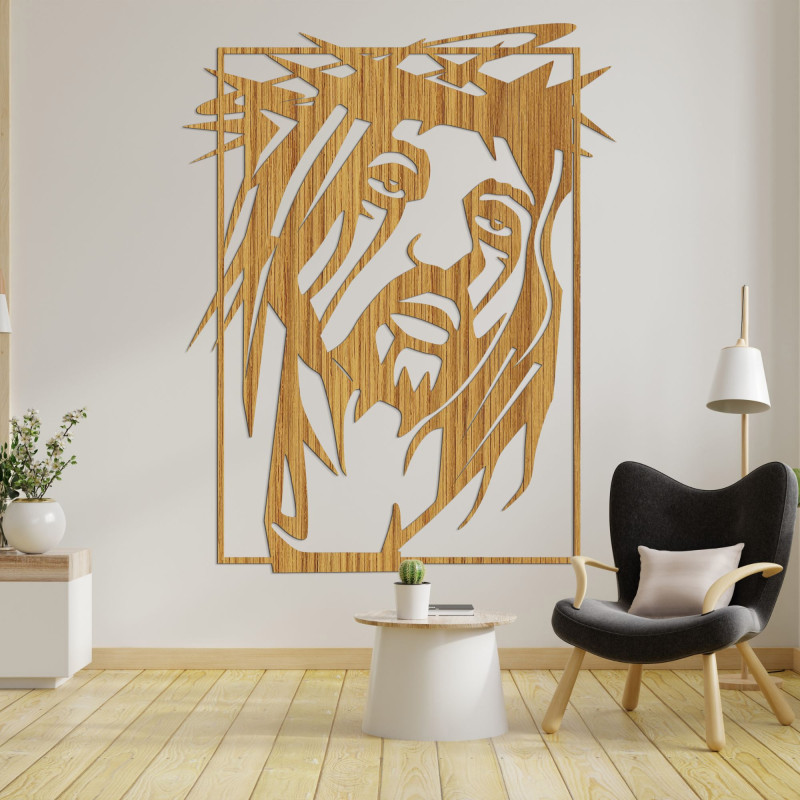Wandbild aus Holz Jesus Christus - FAITHO
