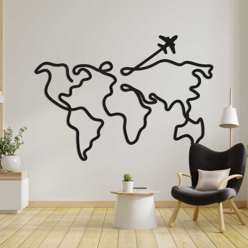 Wandkarte aus Holz - LOTAPO