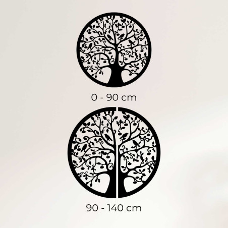 Runder Lebensbaum aus Holz an der Wand - ARBORVITAE