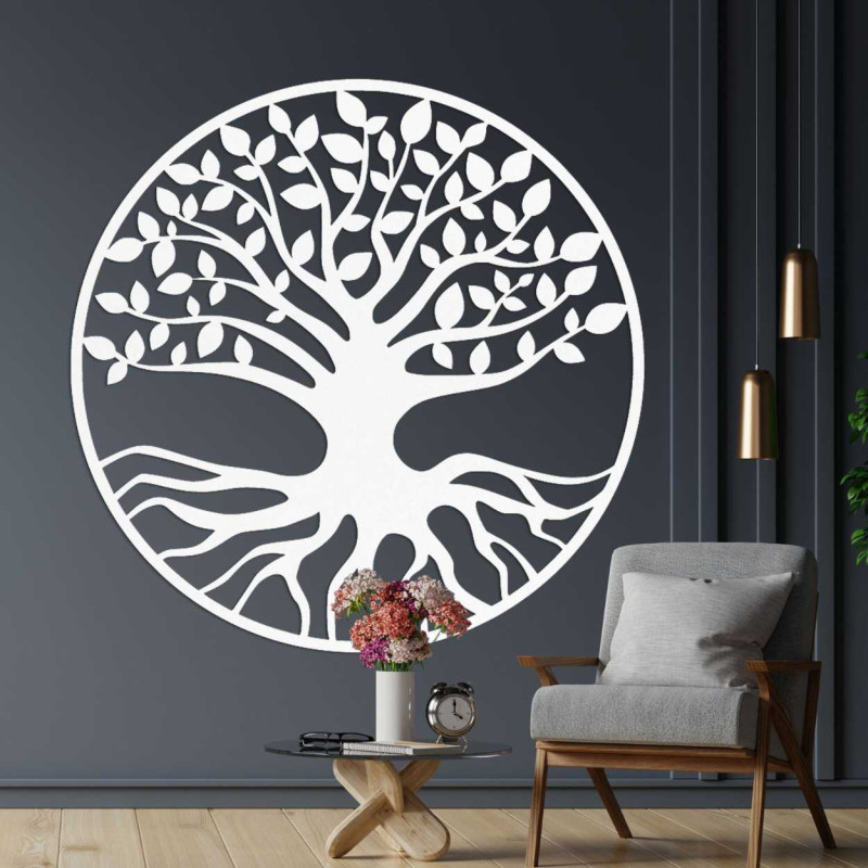 Bonsai-Wanddekoration aus Holz