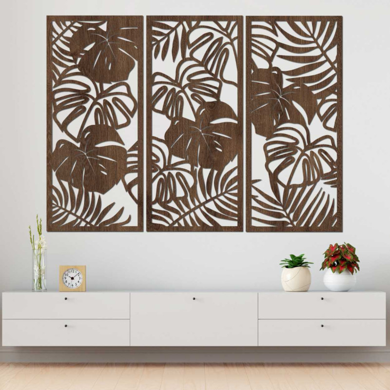 Tropische Blätter, Monstera und Farn - LIBOGA