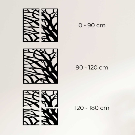 Wandbild aus Holz Zweige des Lebens - UBILE