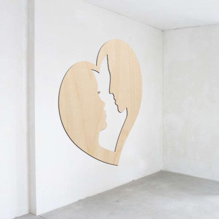 Holzbild an der Wand im Wohnzimmer Holzbild an der Wand im Wohnzimmer