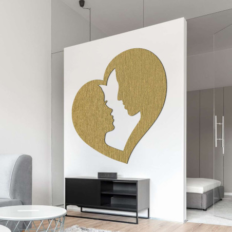 Wandmalerei Paar in Herzen Liebe Wandmalerei Paar in Herzen Liebe