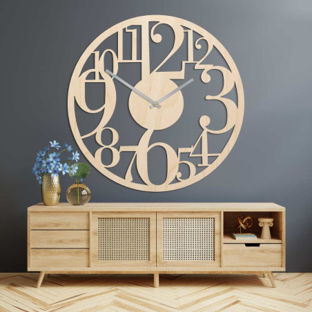 Wanduhr mit großen Zahlen Wanduhr mit großen Zahlen