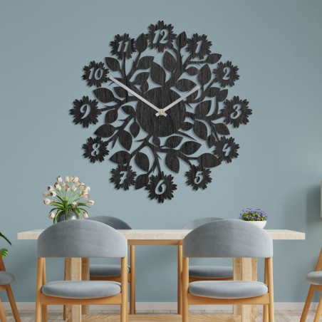 Originelle Uhr mit Zahlen, Blumen Originelle Uhr mit Zahlen, Blumen