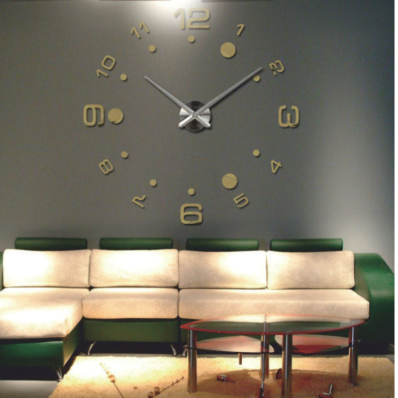 Große 3D-Wanduhr aus Kunststoff - DEREK