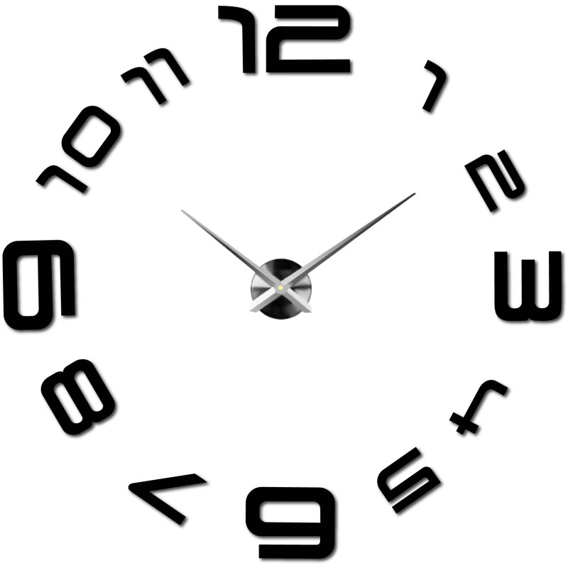 Minimalistische Wanduhr mit klarer Ziffernanordnung und schlichtem Design.