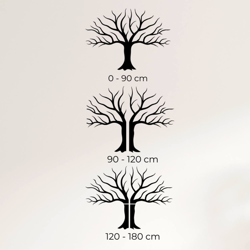 großes Bild an der Wand mit Ästen