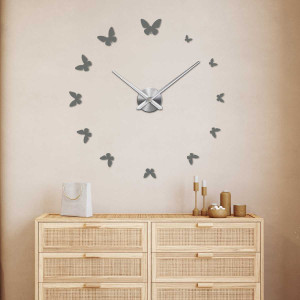 Wanduhr zum Aufkleben, Luxusuhr auf Stent, Uhr aus Kunststoff 2