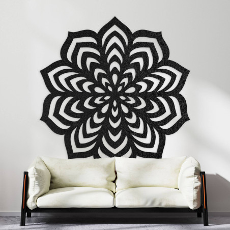 Dekoration mit ausgewogener Anordnung der Formen in einem zentralen Kreis. Dekoration mit ausgewogener Anordnung der Formen in einem zentralen Kreis.