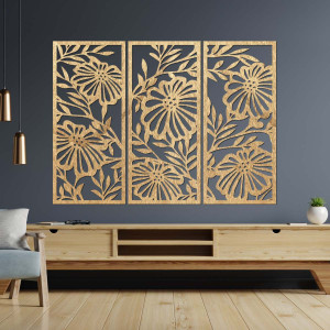 Handgeschnitztes Holzbild - Naturdeko