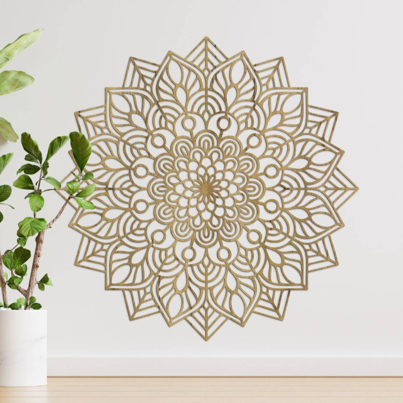 Ein Ornament mit sich wiederholenden Formen, die optische Stabilität erzeugen.