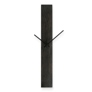 Elegante schwarze Wanduhr aus Holz