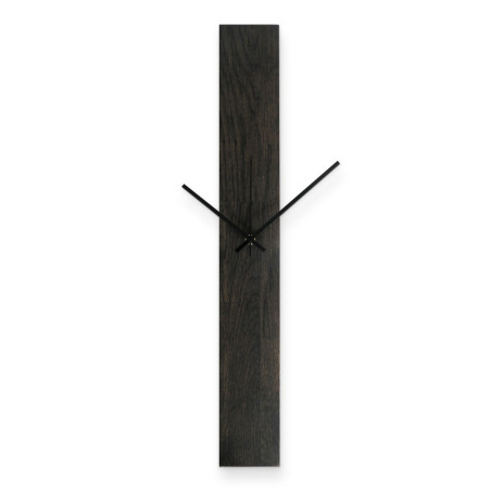 Elegante schwarze Wanduhr aus Holz Elegante schwarze Wanduhr aus Holz