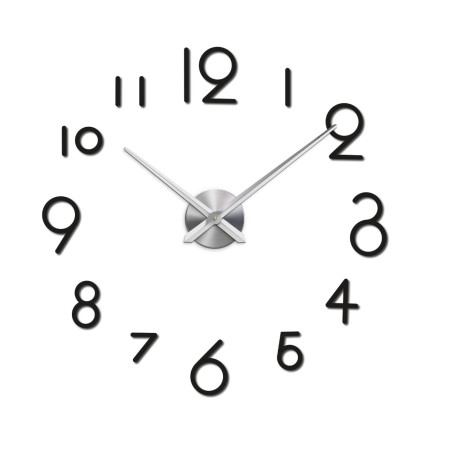 Schwarze Wanduhr für das Wohnzimmer Schwarze Wanduhr für das Wohnzimmer